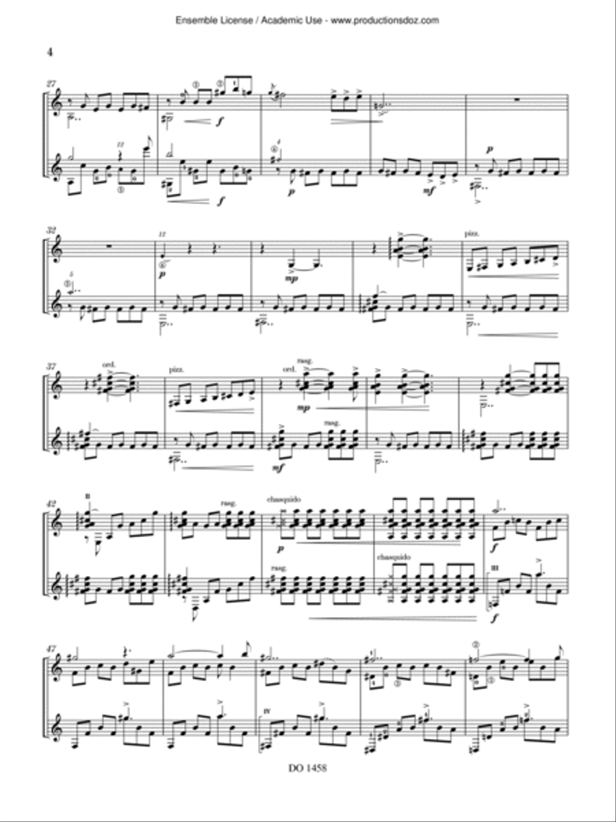 Cortada Fue la Tierra Classical Guitar scores gallery preview page 4