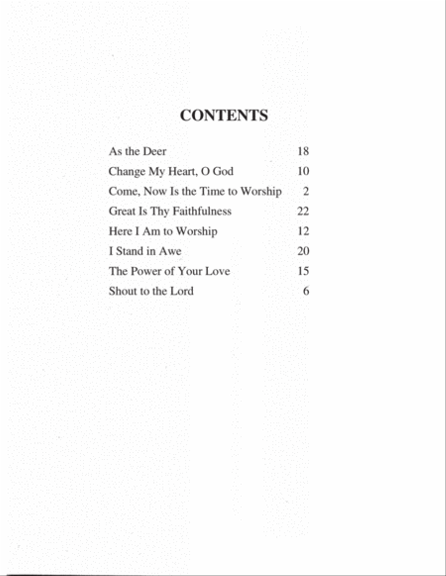 Time to Worship Piano Solo scores gallery preview page 3