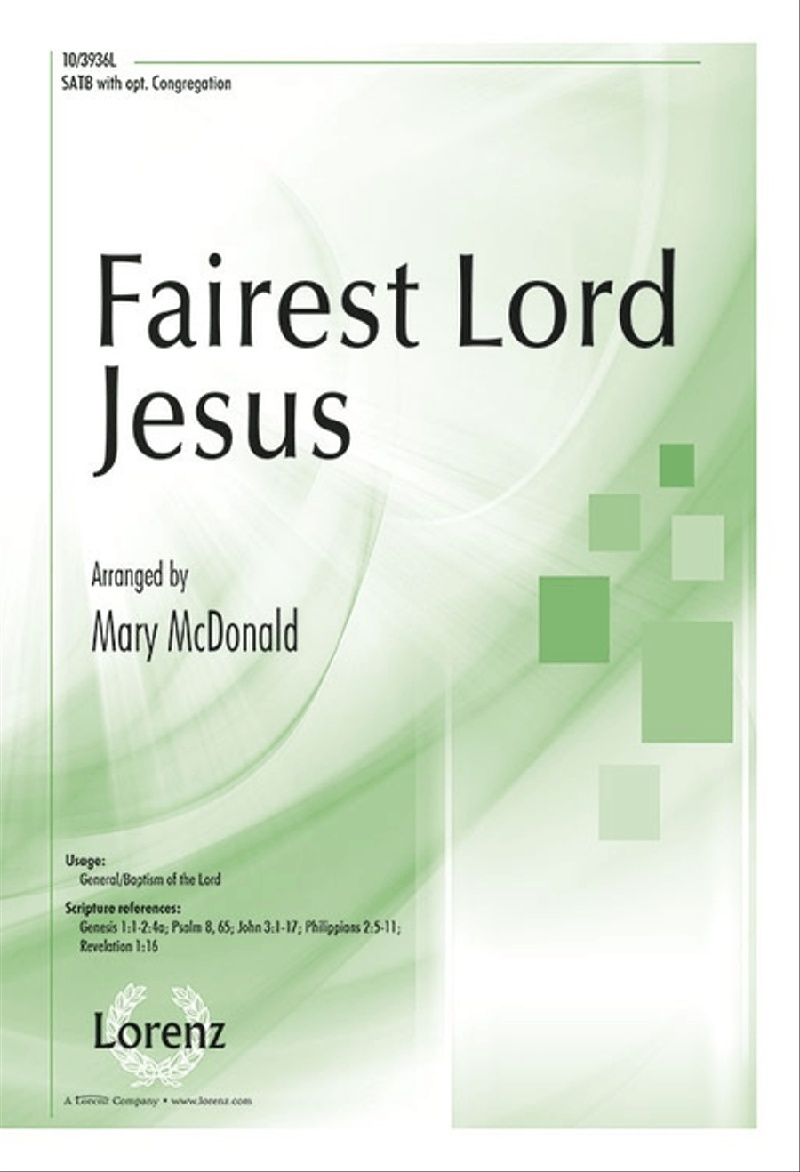 Fairest Lord Jesus 4-Part scores gallery preview page 1