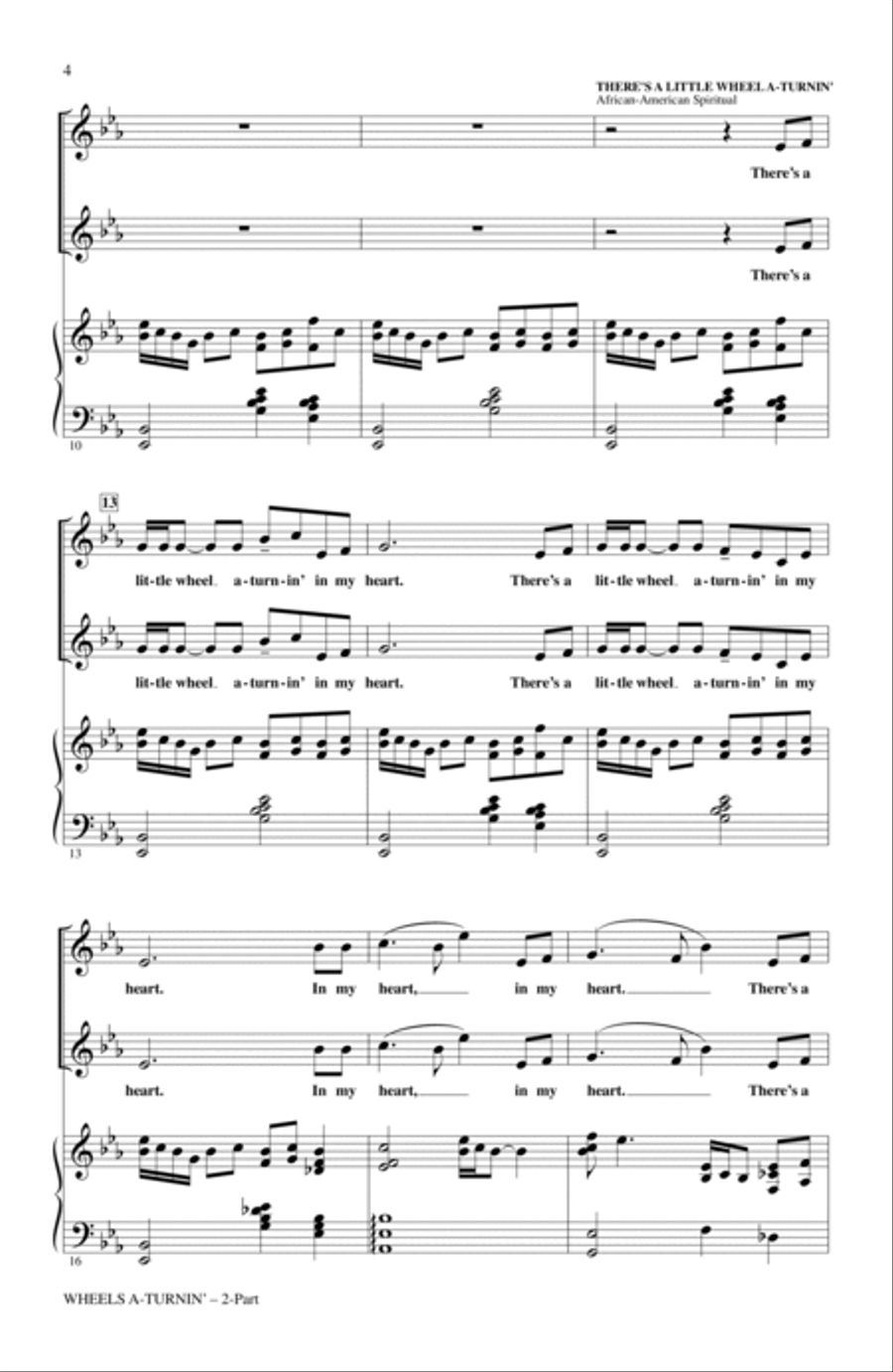 Wheels A-Turnin' Wheels A-Turnin' 2-Part scores gallery preview page 2