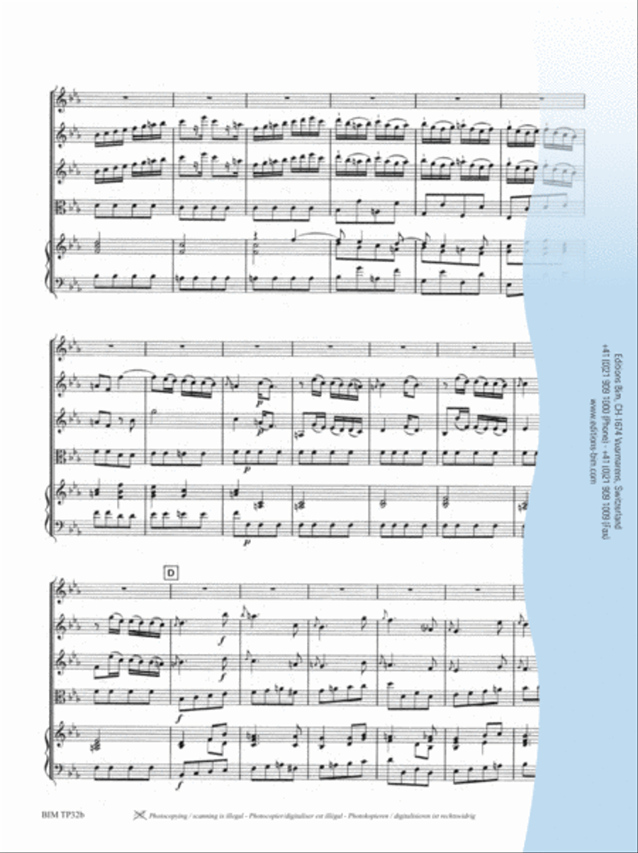 Concerto in Eb Major String Orchestra scores gallery preview page 6