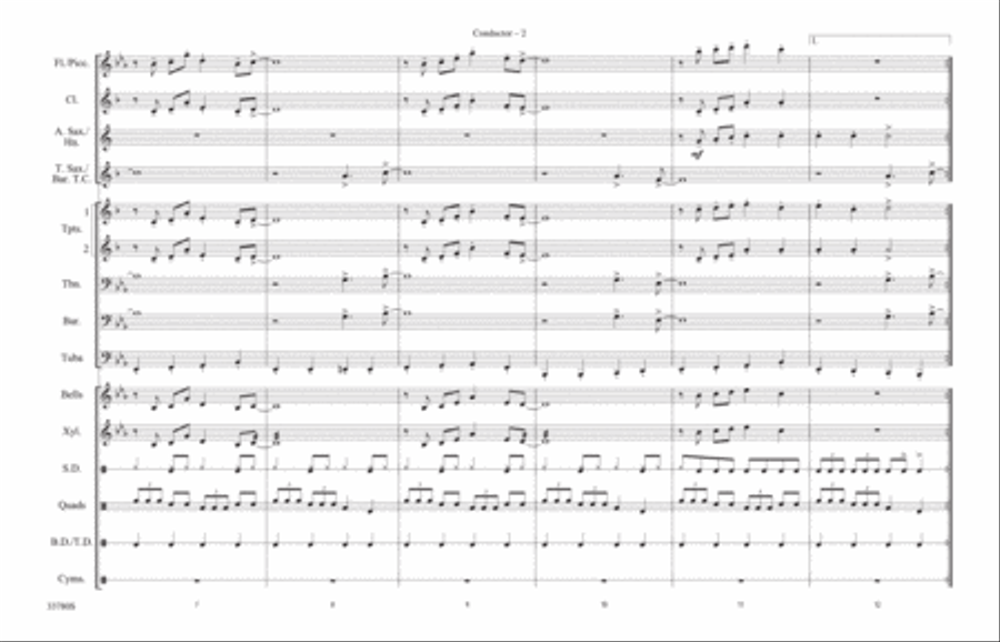 Stompin' at the Savoy: Score Marching Band scores gallery preview page 2