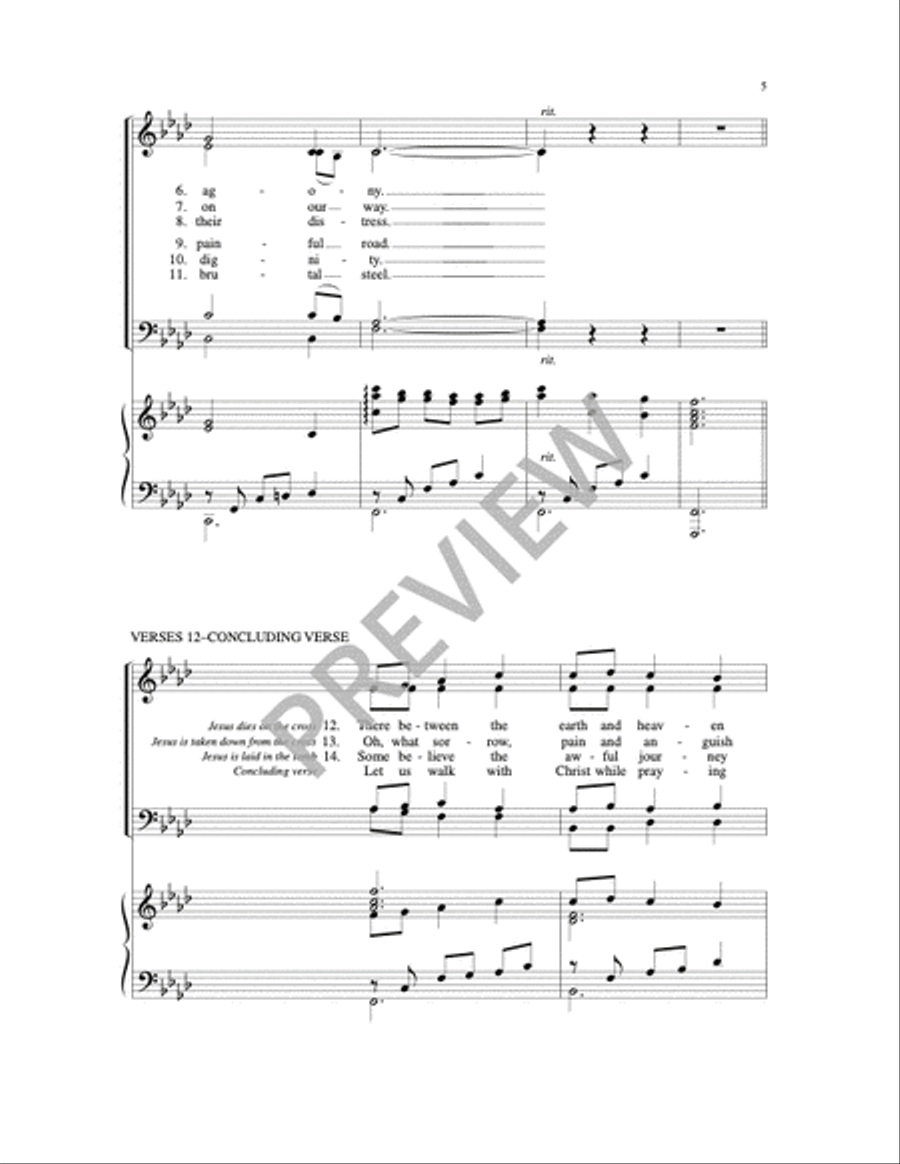 Stations of the Cross 4-Part scores gallery preview page 13