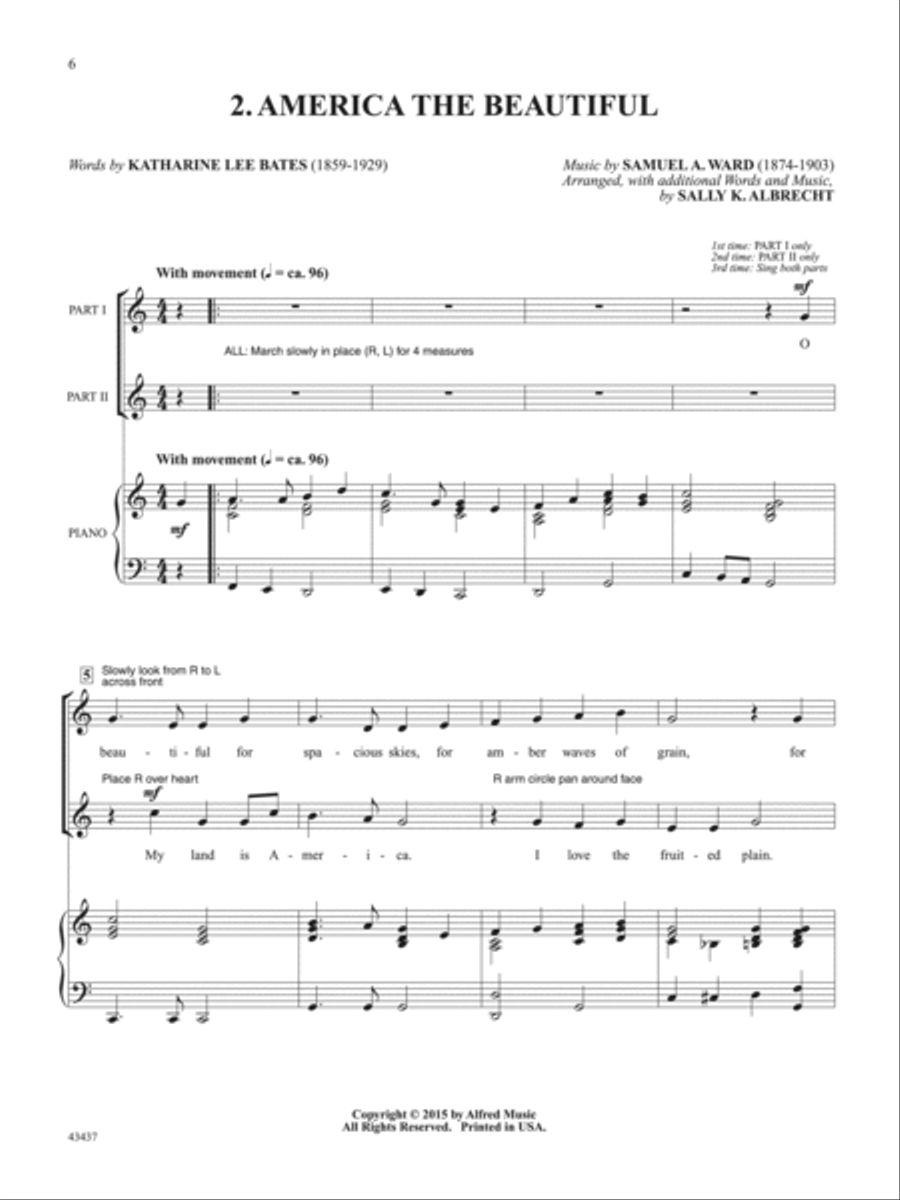 All-American Partner Songs 2-Part scores gallery preview page 4