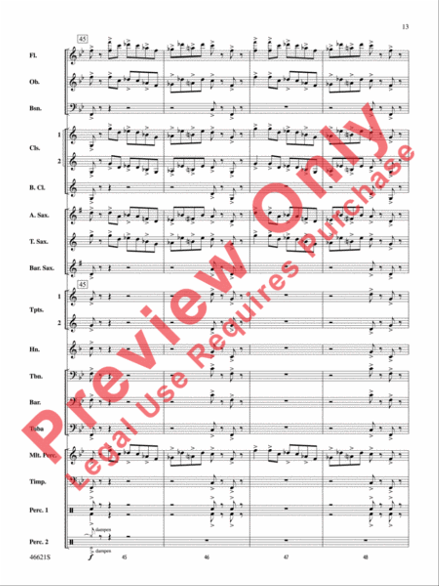 Pictures at an Exhibition Concert Band scores gallery preview page 14