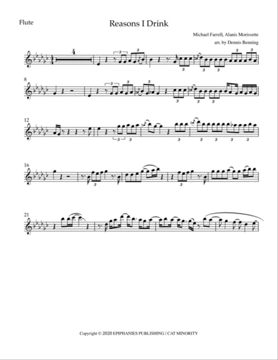 Reasons I Drink Flute Solo scores gallery preview page 2