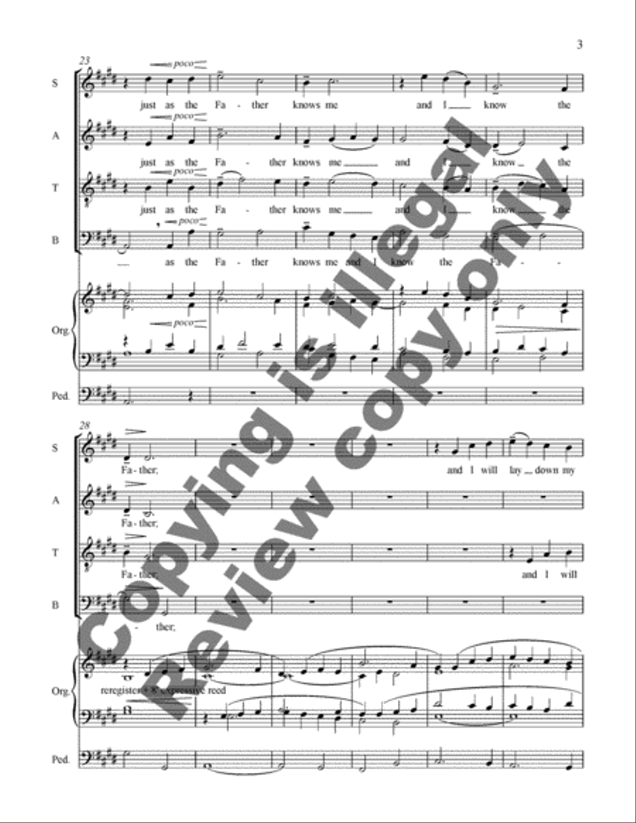 The Shepherd Motets: 2. I Am the Good Shepherd 4-Part scores gallery preview page 11