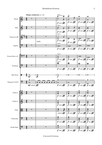 Kettledrum Overture, Opus 2 - Full Score and Parts image number null