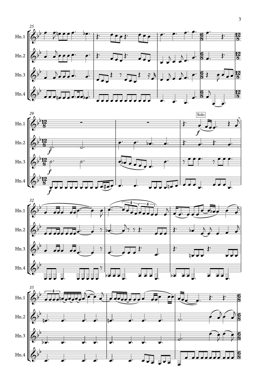 Somebody To Love Brass Quartet scores gallery preview page 3