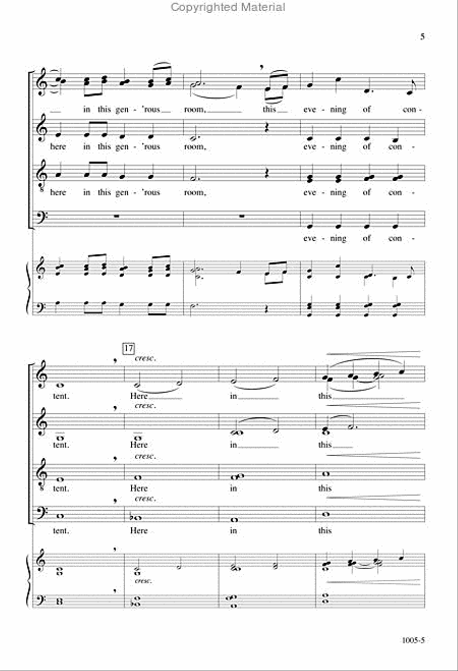 Grace Before Sleep - SATB divisi Octavo Divisi scores gallery preview page 4