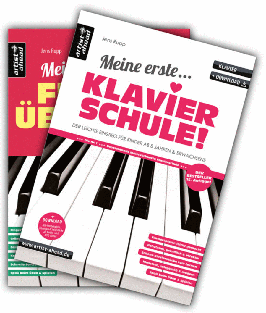 Meine erste Klavierschule & Meine ersten Fingerübungen im Set Piano Solo scores gallery preview page 1