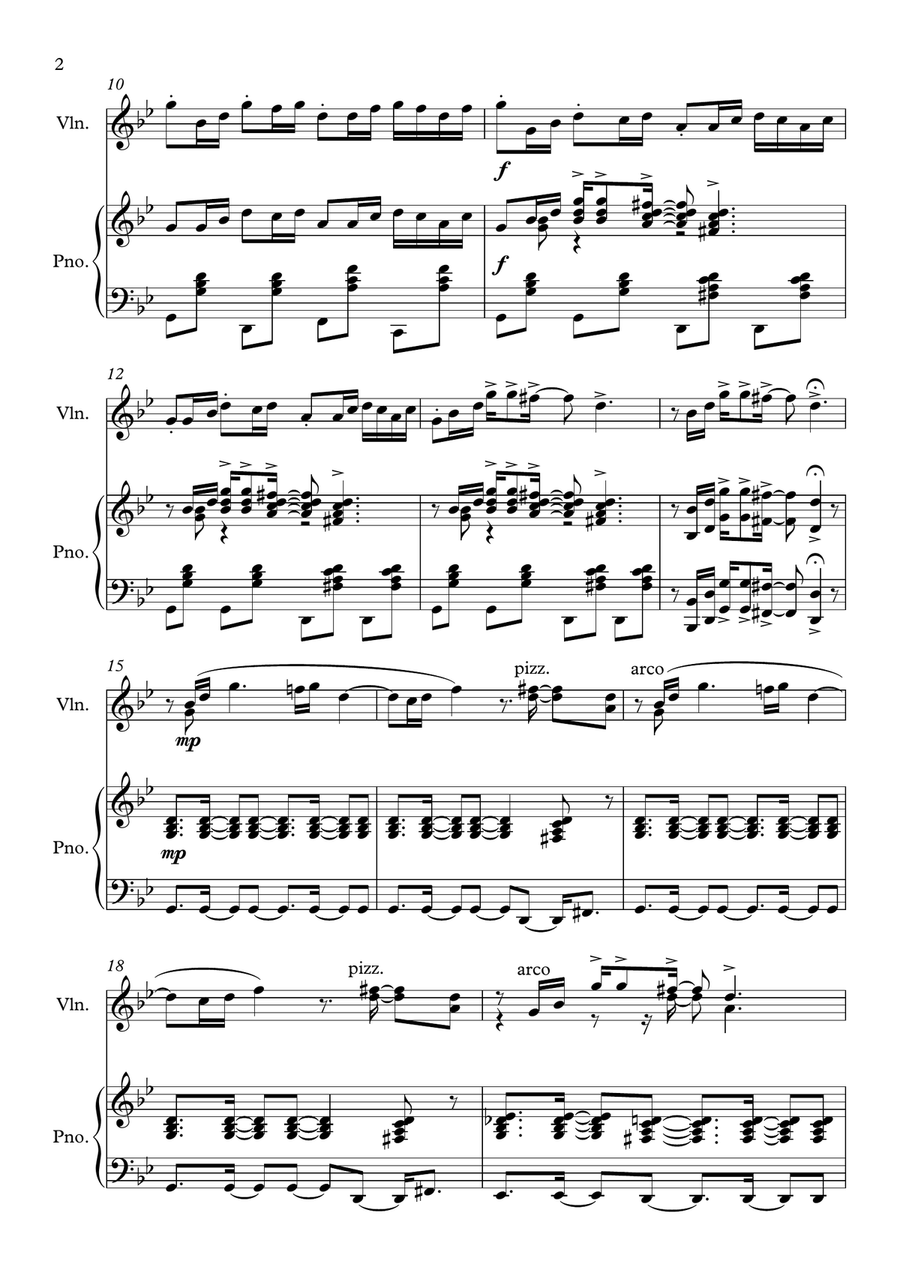 Cumbia Op.22 (Violin & Piano Version) Violin Solo scores gallery preview page 4
