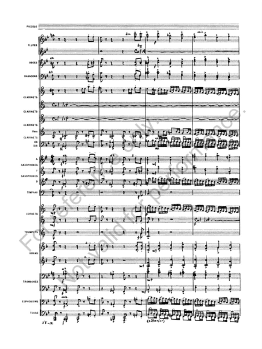 Oberon Concert Band scores gallery preview page 14