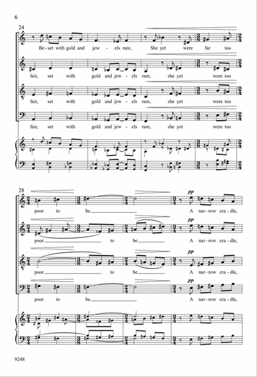 A Quiet Chamber 4-Part scores gallery preview page 6