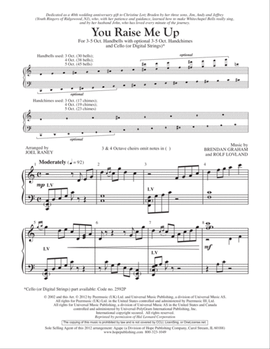 You Raise Me Up You Raise Me Up 5-Octaves scores gallery preview page 2