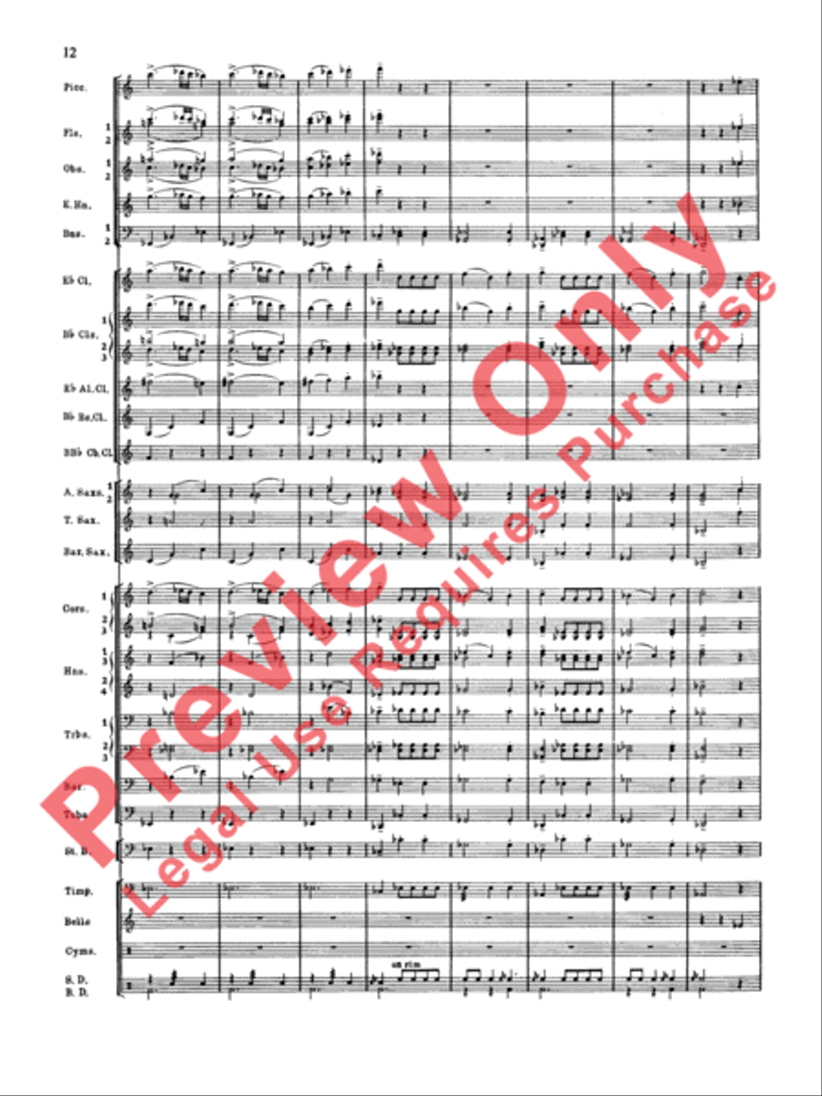 Symphonic Dance No. 2 Concert Band scores gallery preview page 13