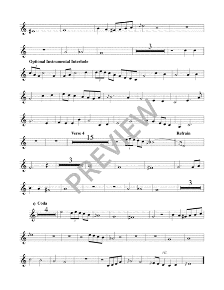 Precious Blood - Instrument edition Recorder scores gallery preview page 3