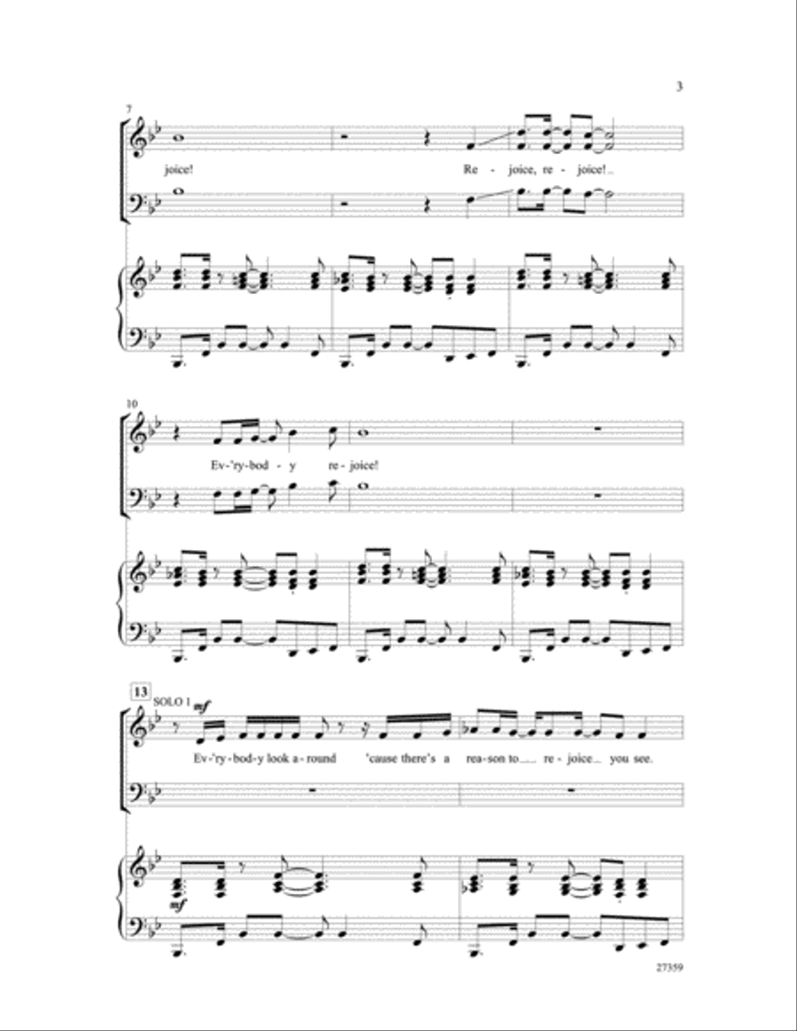 Everybody Rejoice 4-Part scores gallery preview page 3