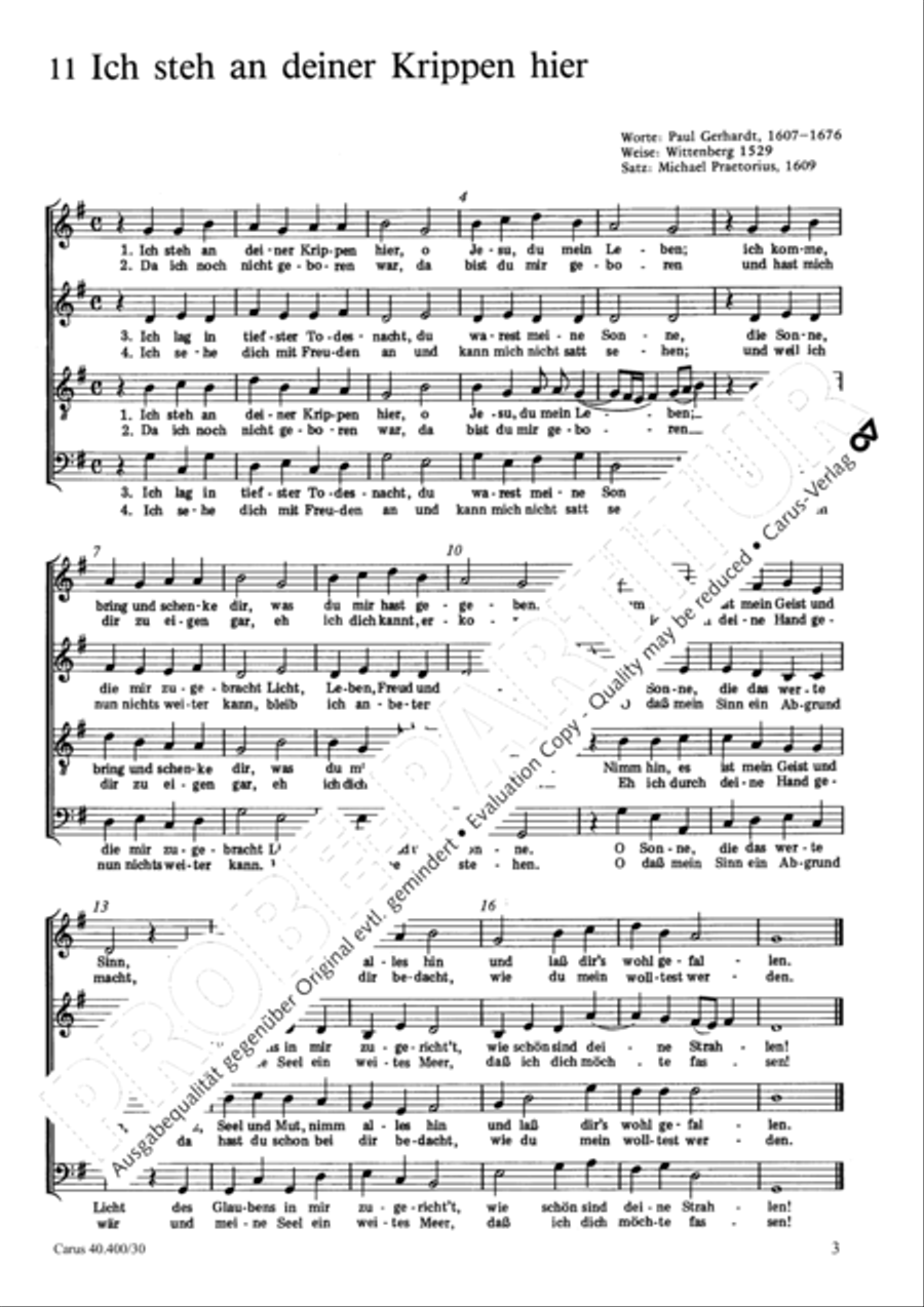Praetorius: Kantionalsatze zu Weihnachten II Score scores gallery preview page 4
