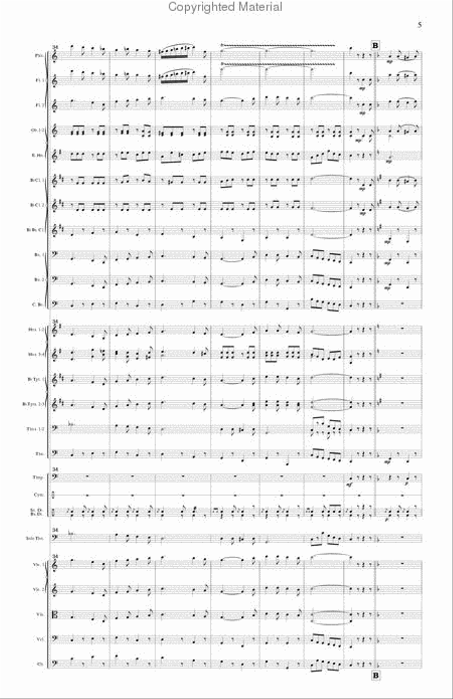 Seventy-Six Trombones (trombone and orchestra) Orchestra scores gallery preview page 6