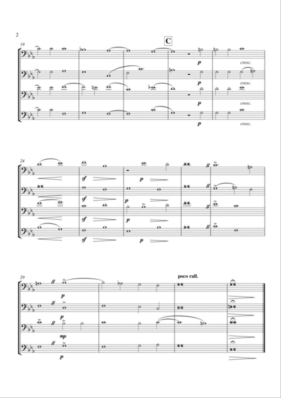 Adoramus Te Adoramus Te Trombone Quartet scores gallery preview page 2