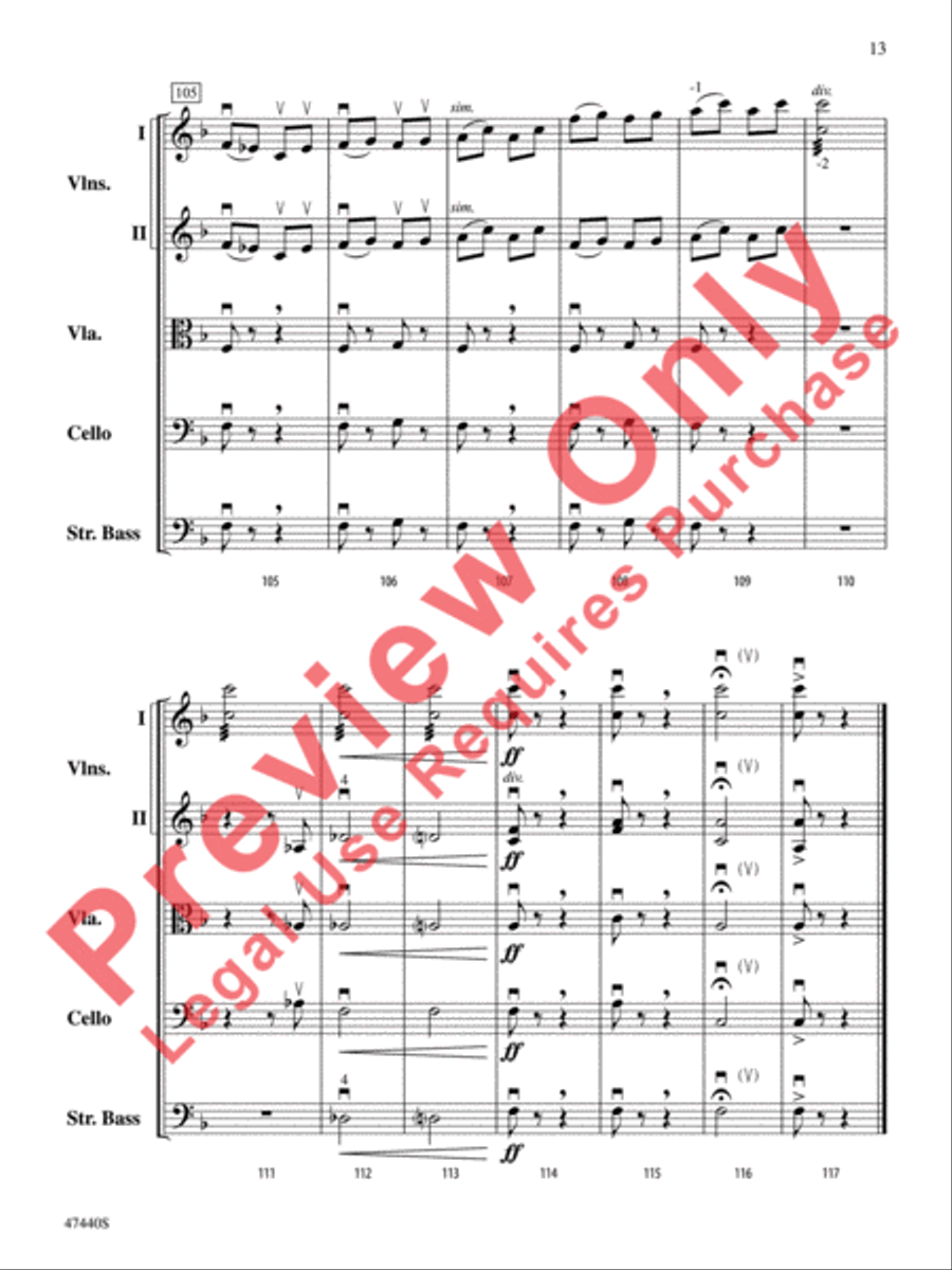 A Ralph Vaughan Williams Portrait String Orchestra scores gallery preview page 14