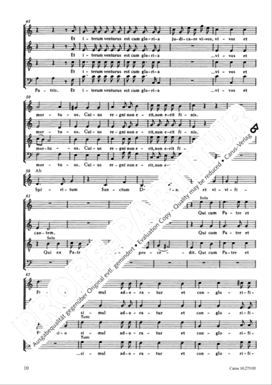 Mass in C Major Mass in C Major 4-Part scores gallery preview page 11