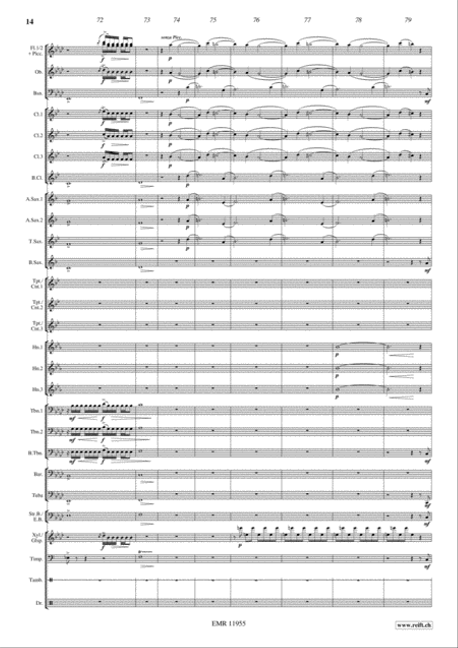 On Her Majesty's Secret Service Concert Band scores gallery preview page 15