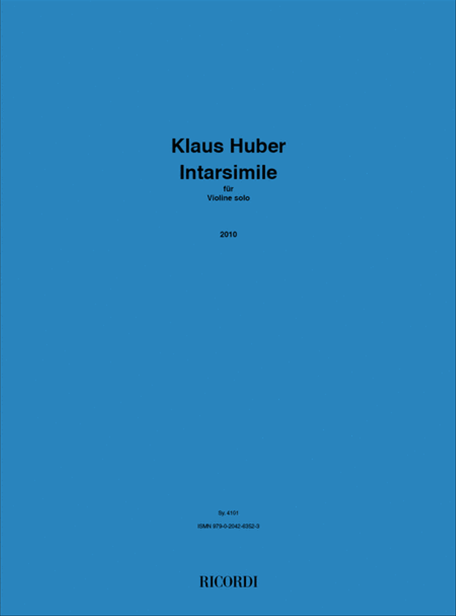 Intarsimile Violin Solo scores gallery preview page 1