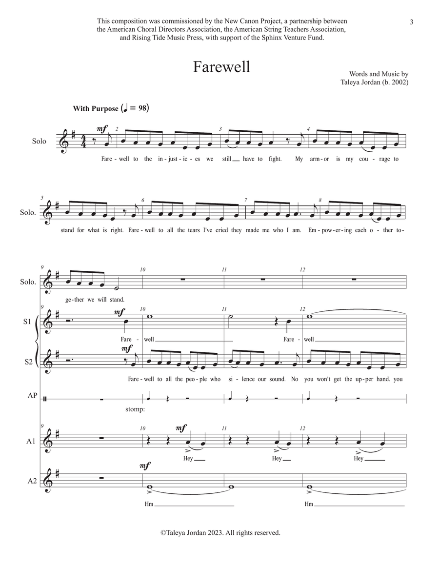 Farewell SSA scores gallery preview page 4