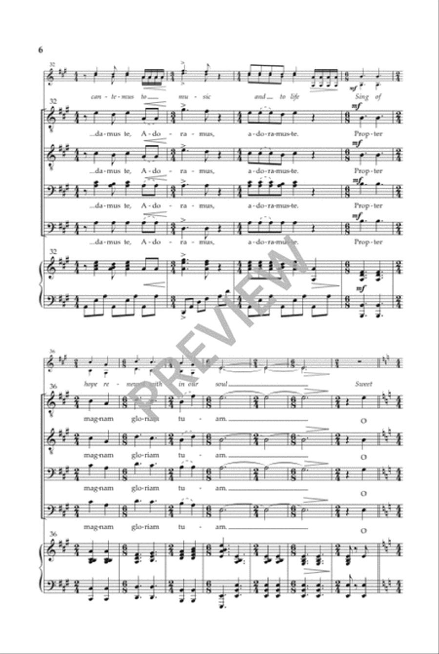 Gloria Fanfare - TTBB Gloria Fanfare - TTBB TTBB scores gallery preview page 7