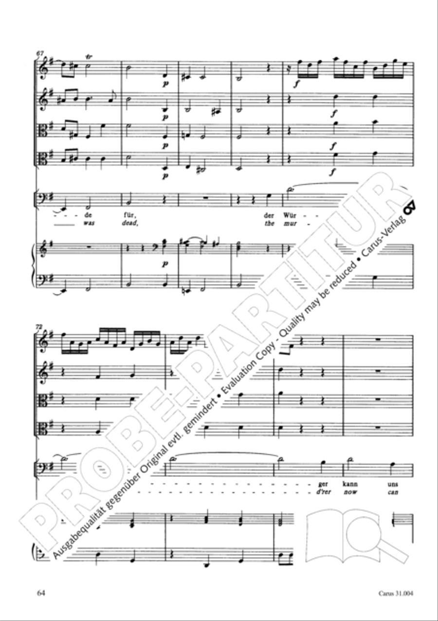 Christ lay in death's cold prison (Christ lag in Todesbanden) 4-Part scores gallery preview page 65
