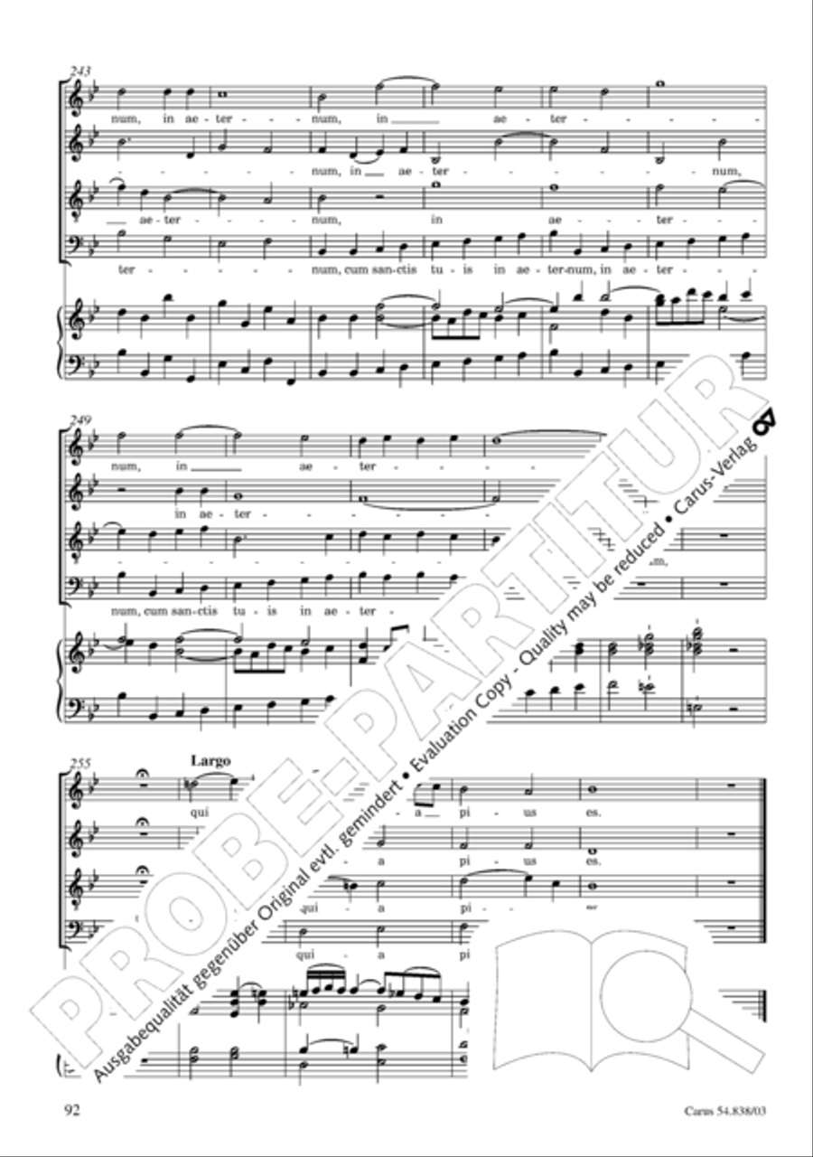 Requiem in B 4-Part scores gallery preview page 97