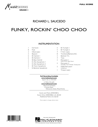 Book cover for Funky, Rockin' Choo Choo - Full Score