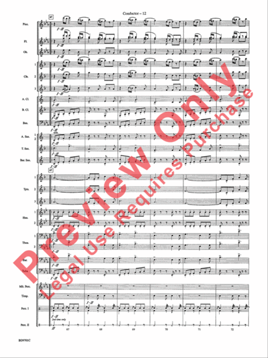 Semper Fidelis Concert Band scores gallery preview page 15
