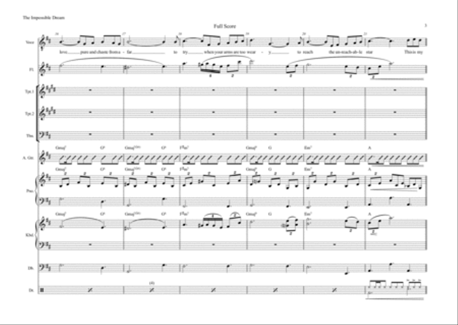 The Impossible Dream The Impossible Dream Flute scores gallery preview page 3