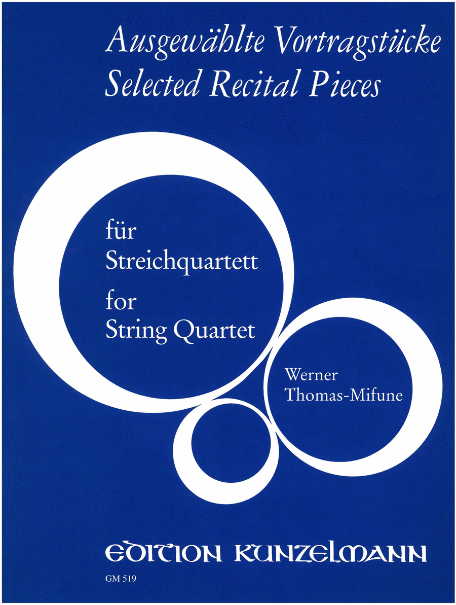 Selected recital pieces String Quartet scores gallery preview page 1