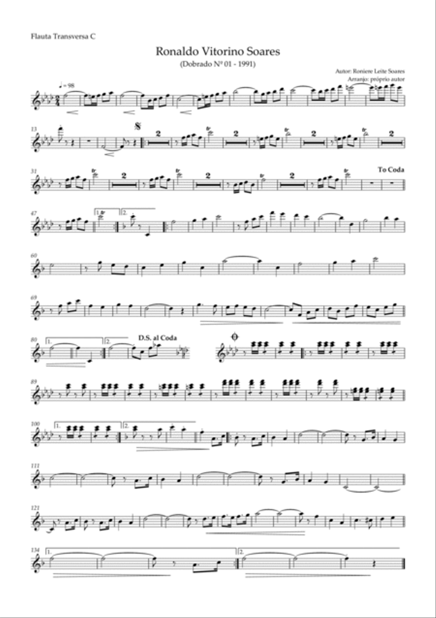 Ronaldo Vitorino Soares Concert Band scores gallery preview page 6
