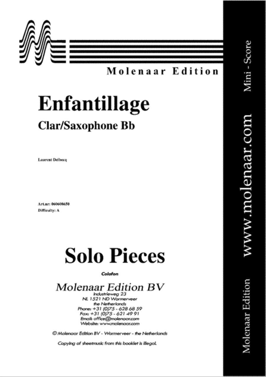 Enfantillage Enfantillage Clarinet scores gallery preview page 2