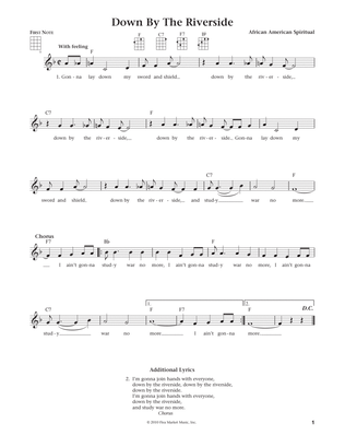 Down By The Riverside (from The Daily Ukulele) (arr. Liz and Jim Beloff)