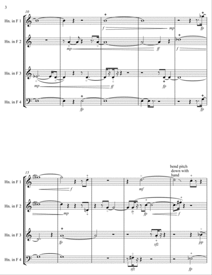 Tetractic Inflections Small Ensemble scores gallery preview page 4