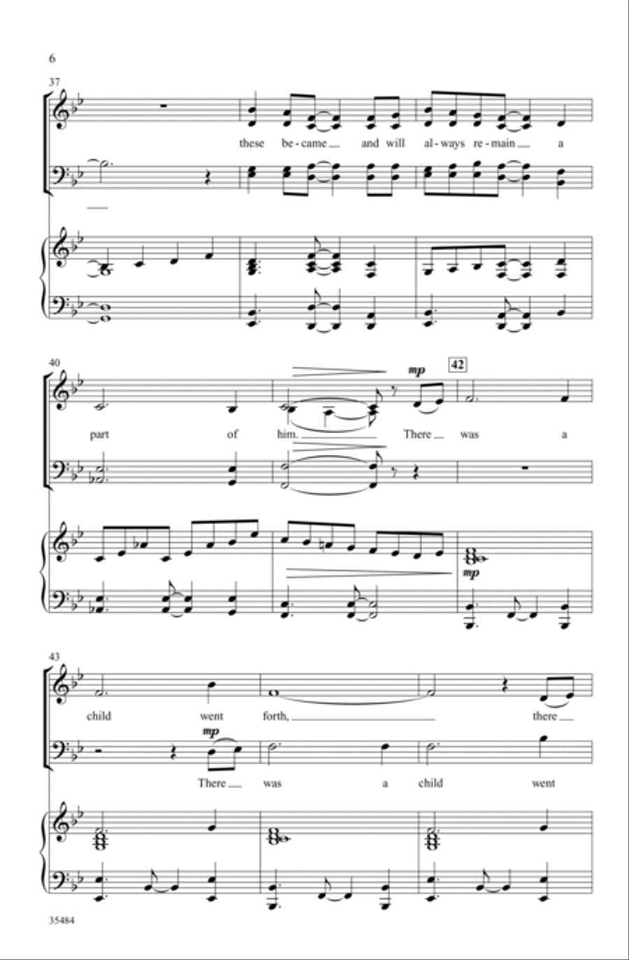 There Was a Child Went Forth 4-Part scores gallery preview page 5