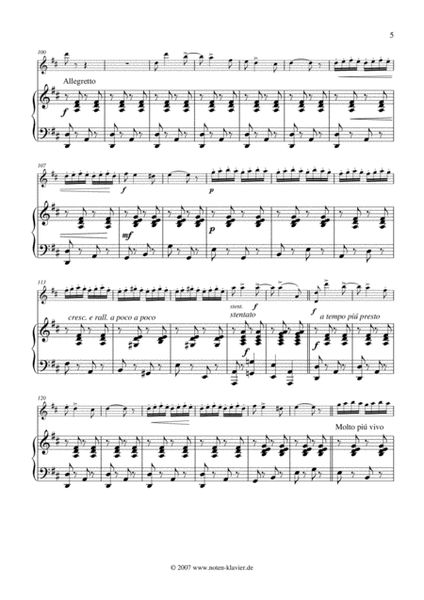 Czardas for violin and piano image number null