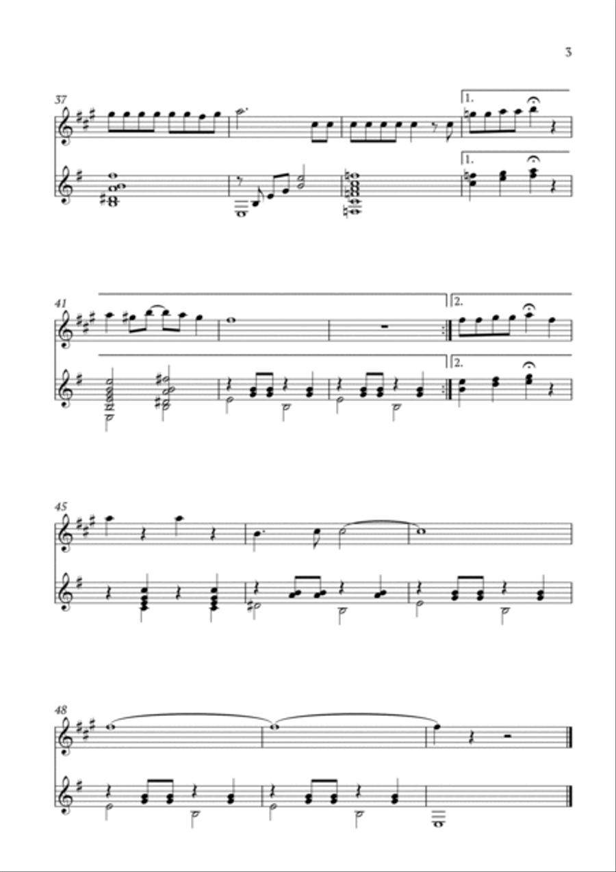 Poor Unfortunate Souls Trumpet Duet scores gallery preview page 3