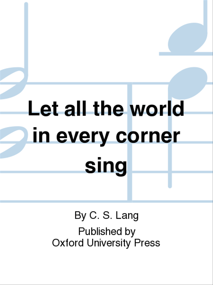 Let all the world in every corner sing 2-Part scores gallery preview page 1