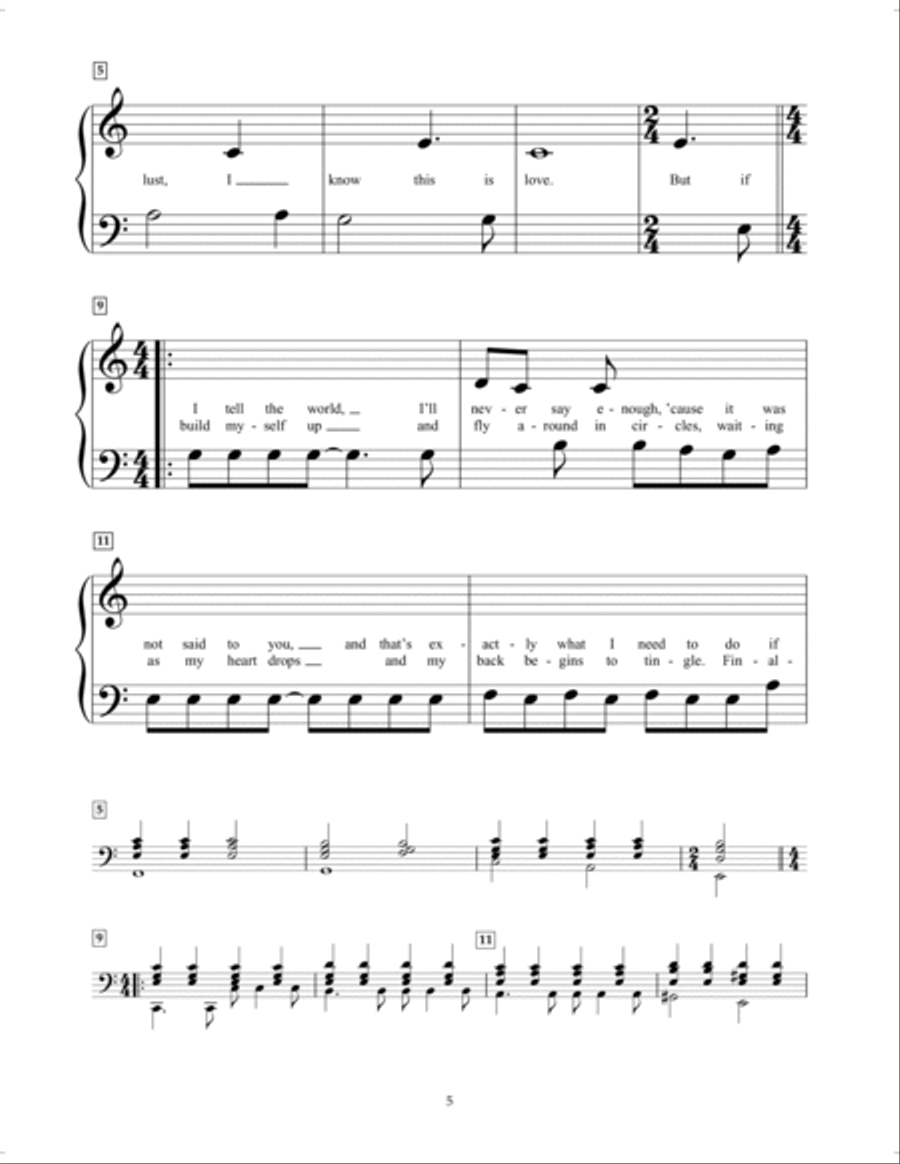 Chasing Pavements Chasing Pavements Piano scores gallery preview page 2