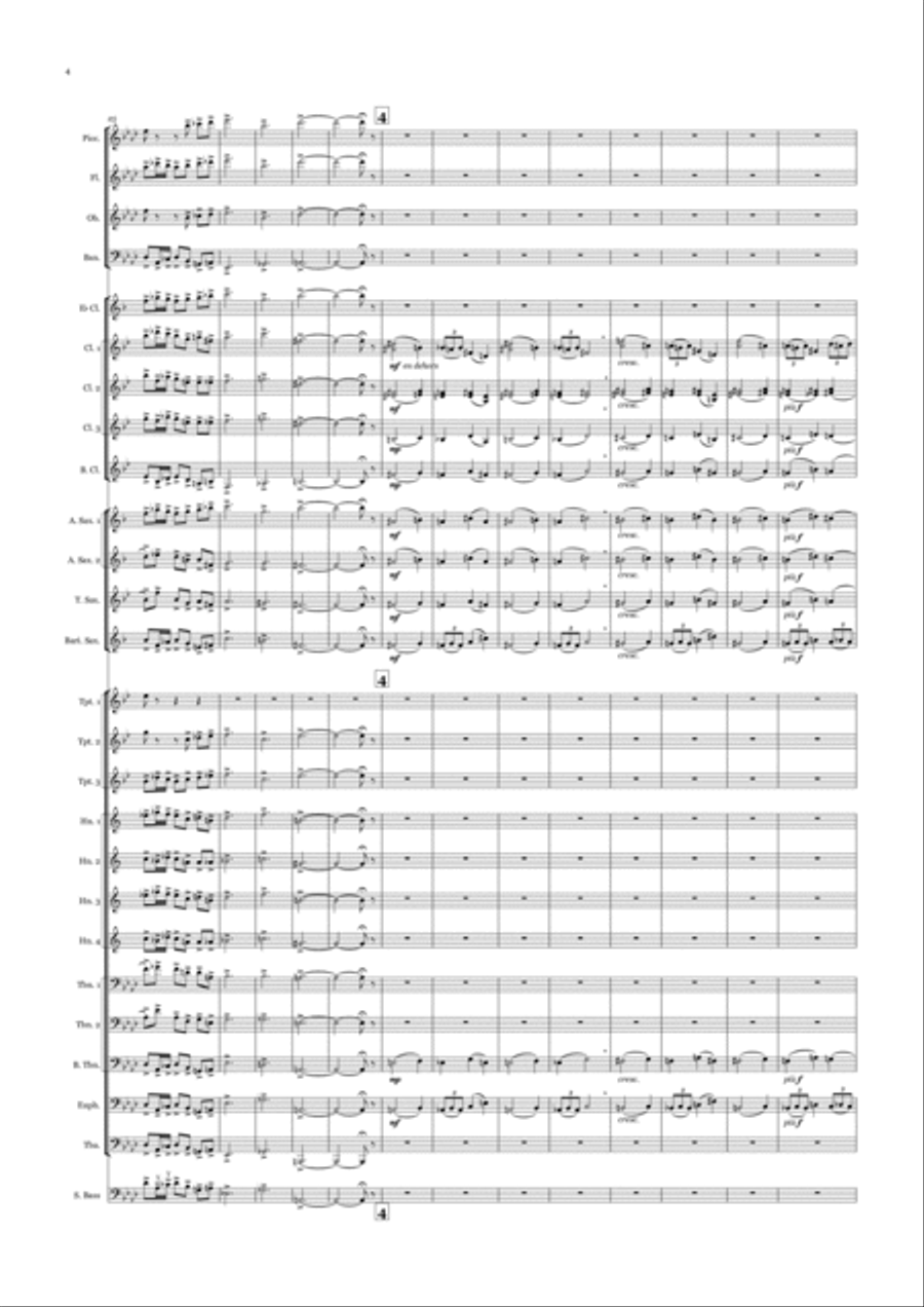 Fanfare de La Peri Concert Band scores gallery preview page 4
