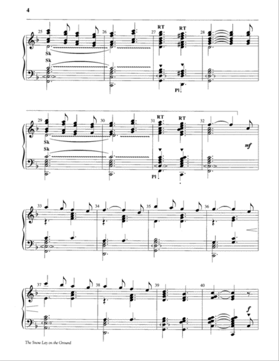 The Snow Lay on the Ground 5-Octaves scores gallery preview page 4