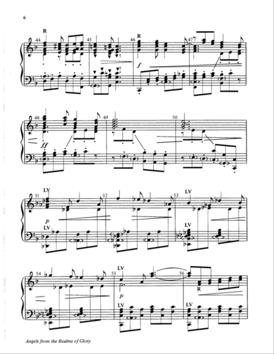 Angels from the Realms of Glory 5-Octaves scores gallery preview page 6