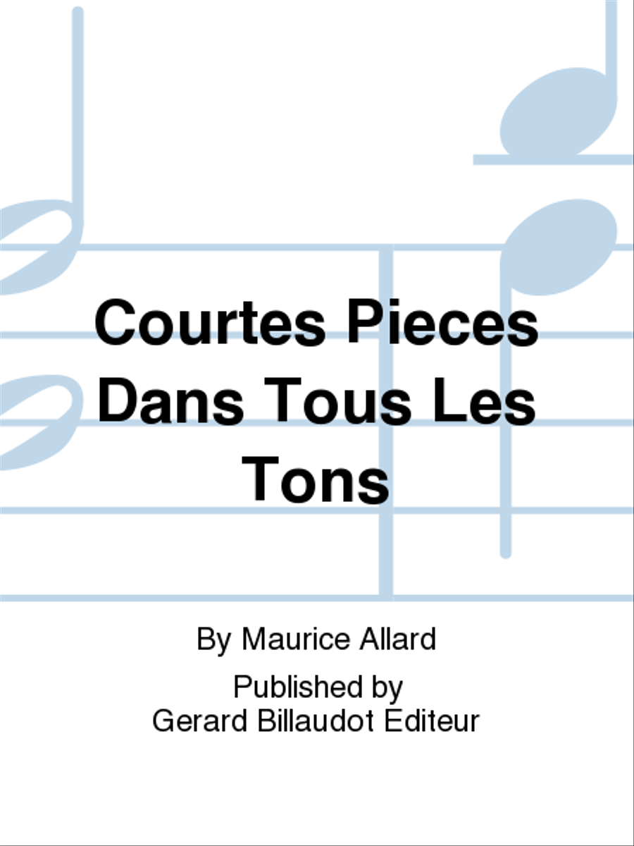 Courtes Pieces dans Tous Les Tons Bassoon scores gallery preview page 1